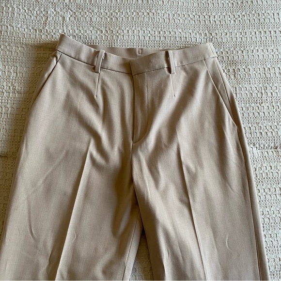 Uniqlo Smart Ankle Pants 2-Way Stretch Size Small Light Pink Office Casual Comfy - Picture 5 of 11